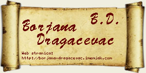 Borjana Dragačevac vizit kartica